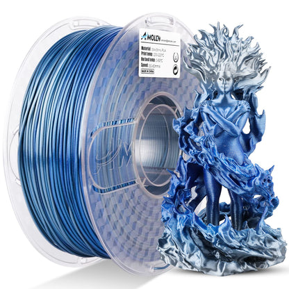 PLA Silk Shiny Gradient 1.75mm, 1KG/2.2LB
